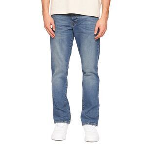 Crosshatch Mens Princed Denim Jeans / Stone Wash